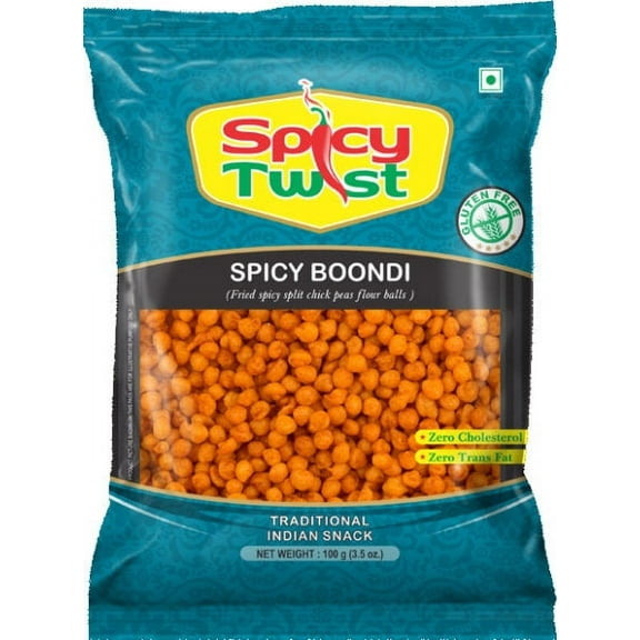 Spicy Twist -Indian Snack- Spicy Boondi (3.5 oz.) - 1 Pack