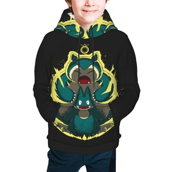Youth Cartoon Hoodie Fashion Long Sleeve Kids Pullover Coat Casual Hoody Hooded Sweatshirts for Boys Girls