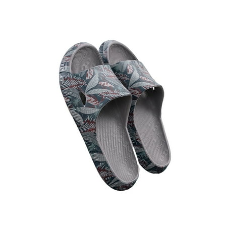 

Ritualay Mens Waterproof Platform Summer Slippers Non-slip Lightweight Fashion Slide Sandals Home Cozy Slip On Shower Slipper