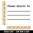 thumbnail image 2 of Please Deliver To with Blank Lines Self-Inking Rubber Stamp Ink Stamper - Blue Ink - Large 1-1/2 Inch, 2 of 7