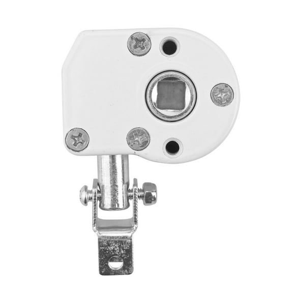 Worm Gear Awning for Sunshade Accessories, Manual Crank Mechanism, White Aluminum Alloy