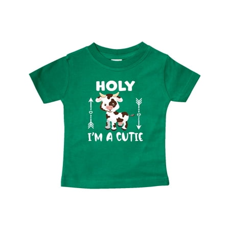 

Inktastic I m a Cutie White and Brown Holstein Cow with Arrows Gift Baby Boy or Baby Girl T-Shirt