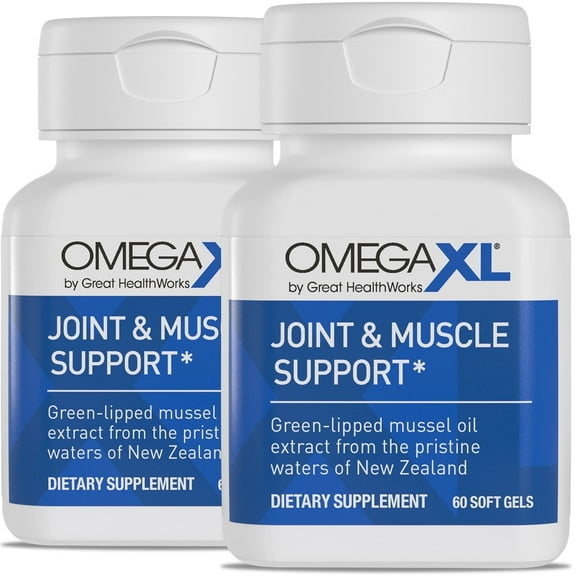 OmegaXL, Supplement Green-Lipped Mussel Oil - 60 Softgels (2 Pack)