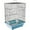 Blue/Black, variant on Prevue Pet Products Bird Cage-Finish:Red,Size:Small