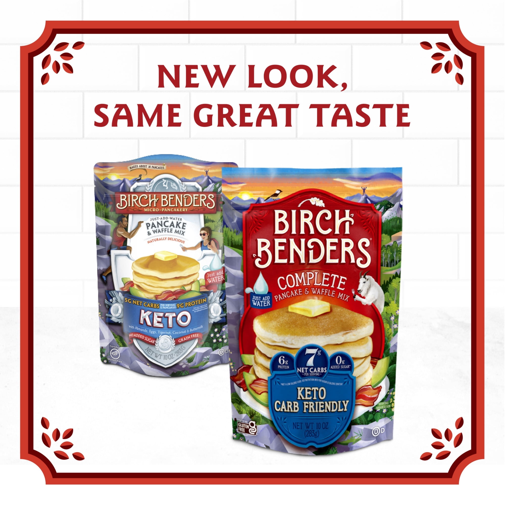 Birch Benders, Pancake & Waffle Mix, Keto, 10 oz (283 g) Pack of 2