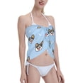 thumbnail image 4 of Disketp Corgi Dog Women Swimsuit Cover Up Short Chiffon Summer Beach Sarong Bikini Wrap Skirt Bathing Suit, 4 of 7