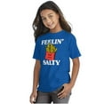thumbnail image 4 of Funny Feelin Salty Fries Food Pun Crewneck T Shirts Boy Girl Teen Brisco Brands X, 4 of 6