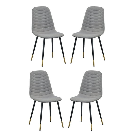 Fausta Dining Chair - Set of 4 - 17.5" x 21.5" x 36" - Gray