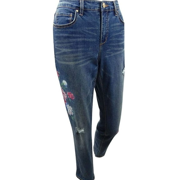 Vintage America Womens Gratia Bestie Regular Fit Jeans, Blue, 6 Regular