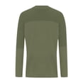 thumbnail image 4 of Stichou Women's Pullover Sweaters Casual Long Sleeve Crewneck Loose Knit Jumper Tops Army Green 2XL, 4 of 5