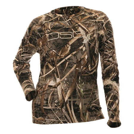 DSG Outerwear Women s Long-sleeve Camo Tech Hunting Shirt Realtree Max-7 MEDIUM