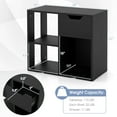 thumbnail image 3 of Costway 2 PCS 3-Cube Bookcase Organizer with 2-tier Wooden Storage Shelf & Pull-out Drawer, 3 of 9