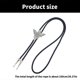thumbnail image 3 of Punk Style Cowboy Bolo Tie with Metal Death Skull Moth Pendant Necktie Necklace for Western Themed Event Neckpiece, 3 of 4