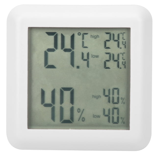 Termómetro higrómetro interior escritorio digital LCD temperatura humedad monitor probador