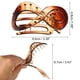 thumbnail image 4 of 2 pinzas de plástico para el cabello, pinzas para el cabello, pasadores para el cabello para mujeres, ámbar, 3.39''x1.89''x0.91'', 4 of 7