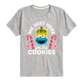 thumbnail image 1 of Sesame Street - Just Here for the Cookies - Toddler & Youth Short Sleeve Graphic T-Shirt, 1 of 6