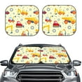 thumbnail image 2 of Saiise Heavy Equipment for Foldable Car Sun Shades (2-Pack) Offer Sun Protection with an Easy-fold Design for Convenient Windshield Shading-Medium, 2 of 6
