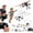 2*battery, variant on DIY RC Paper Airplane Kit, Gyro Stabilized Remote Control Glider with Dual Propellers, Foldable Lightweight Fixed Wing Flying Toy for Beginners Flyers and Hobbyists (3*Battery)