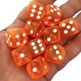 thumbnail image 1 of Acrylic Game Dice Set 10Pcs 18mm Transparent Round Corner Colorful High Quality, 1 of 6