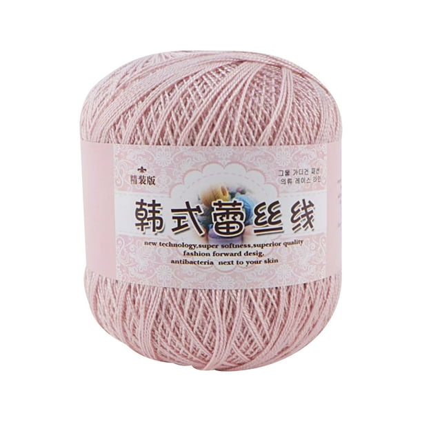 Hilo para el Ganchillo, Hilo de Encaje Diy Tejido Hilo Fino de Bebé Mercerizado, Cuello de Acrílico de 50G / 325M para Sombreros Bufandas Bolsas Artesanías, Hilo de Ganchillo para el Ganchillo
