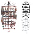 thumbnail image 3 of maskred Round Rotating Earrings Stand Holder Metal Stud Earring Display Rack 4 Layer Desktop Jewelry Hanger Bronze, 3 of 8