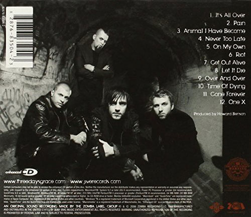 Three Days Grace - One-X - CD, Includes Hit 