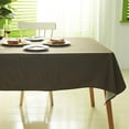 thumbnail image 4 of Dabuda Rectangle Tablecloth Waterproof Polyester Table Cloths Wrinkle-Free Washable Table Cover for Dining，picnic，Party，Buffet，Wedding， Indoor and Outdoor (coffee, 55×87 Inch,6-8 seats), 4 of 7