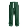 thumbnail image 3 of Mens Athletic Sweatpants Split Hem Elastic Waist Casual Sweatpants With Back Pocket Solid Color Loose Fashion Lounge Trousers, 3 of 6