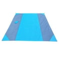 thumbnail image 1 of Xihbxyly Esterilla de Playa Antiarena, Impermeable, de Secado Rápido, con 4 Anclajes En Las Esquinas para Una Instalación Segura, Diseño Ligero y Portátil, Ideal para Picnic Al Aire Libre, Camping y, 1 of 2
