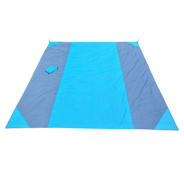 Fiudx Esterilla de Playa Antiarena, Impermeable, de Secado Rápido, con 4 Anclajes En Las Esquinas para Una Instalación Segura, Diseño Ligero y Portátil, Ideal para Picnic Al Aire Libre, Camping y Pla