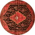 thumbnail image 1 of Ahgly Company Indoor Round Medallion Orange Traditional Area Rugs, 8' Round, 1 of 1