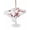 White, variant on Outdoor Tablecloth with Umbrella Hole for Patio/Picnic/Party/Camping, Spring Cherry Flowers Waterproof Table Cloth Round Cover Washable, Retro Country Floral Birds Plants Beige (Dia 60")
