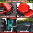 thumbnail image 6 of Farmdex 24 Volt Ride on Cars with Detachable Trailer, Battery Powered Ride on Toys with Remote Control, Ride on ATV Quad w/ BLuetooth, Music, Battery Display, Light Control, 5 MPH, Red, 6 of 8