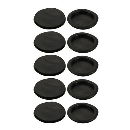 

10pcs Wire Protective Grommets Black Rubber 45mm Dia Single Side Grommets
