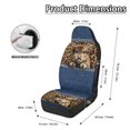 thumbnail image 6 of Psesaysky Highland Cow Car Seat Covers, 2 Pack Waterproof Polyester Seat Cushion Covers for Most Suv Cars and Trucks, 6 of 12