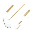 thumbnail image 3 of Unique Bargains 1 Pc Espejo de Pestañas con Patrón Cuadrado Tono Dorado Acero Inoxidable, 3 of 5