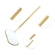 thumbnail image 3 of Unique Bargains 1 Pc Espejo de Pestañas con Patrón Cuadrado Tono Dorado Acero Inoxidable, 3 of 5