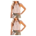 thumbnail image 3 of Minnieouse Blusa sin mangas para mujer, camisa bonita para niñas, ropa de moda transpirable para baile de compras, Top elegante de verano blanco M Type1 NO1 Minnieouse CBP250973, 3 of 5
