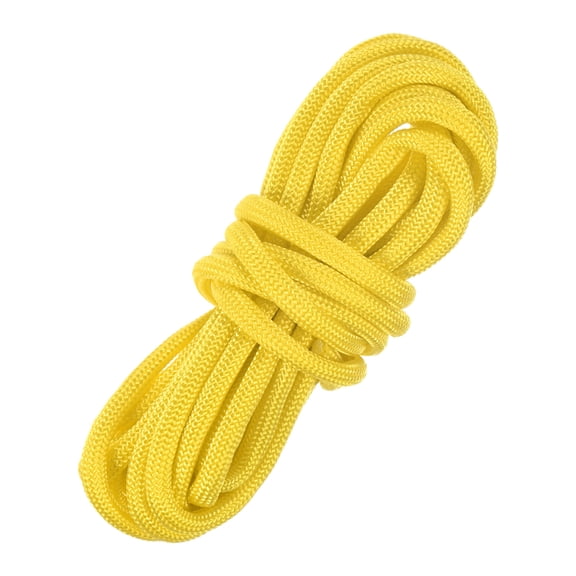 Uxcell 4 MM 10FT Guyline Camping Paracord [1PCS] - 7 strands Cord 550LB for Camping Tents and Tarps [Yellow]