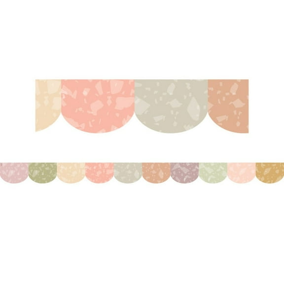 Terrazzo Tones Scalloped Die-Cut Border Trim [TCR7214]