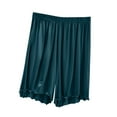 thumbnail image 3 of SROBPTY Womens Plus Size Shorts Solid Ruffle Knee Length Summer Pants for Sports Wear, 3 of 5