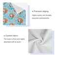 thumbnail image 4 of 3 Sizes of Towel Sets Including Bath Towel Hand Towel and Washcloth for Daily Use Little Mermaids and Seashells, 4 of 8