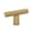 Champagne, variant on Alno A2902-MB Vita Bella 1-3/4" Modern Knurled Industrial "T" Bar Designer Cabinet Knob /