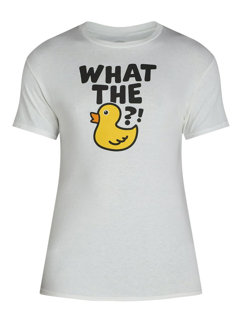 Humor Men's and Big Men's What the Duck Graphic Tee with Short