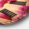 thumbnail image 3 of Designart 'Smooth White Rose Flower Petals' Traditional wall clock, 3 of 6