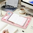 thumbnail image 4 of 24 Pcs Bible Covers Kit, Bible Carrying Case Large Church Bag w/Bible Study Supplies, Tabs, Pens, Bookmarks, Leather Book Holder Case Christian Gift for Women Lady, 4 of 7