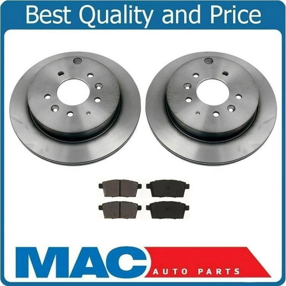 REAR Brake Rotors & Ceramic Pads All for Mazda CX7 2007-2012