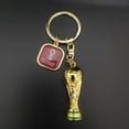 thumbnail image 5 of 2 llaveros con trofeo 3D de la Copa Mundial de la FIFA 2022: posee una versión coleccionable del premio de fútbol más grande del mundo, recuerdos de la Copa del Mundo Rojo Verde, 5 of 5