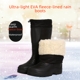 thumbnail image 3 of Botas de lluvia cálidas de terciopelo de invierno para hombre, botas de lluvia blancas impermeables de espuma gruesa antideslizantes de algodón ligero de EVA alta para hombre, 3 of 5