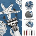 thumbnail image 5 of Round Area Rugs 6Ft, Lake Blue Starfish Coastal Non-Slip Washable Circle Rugs Carpet, Shell Summer Beach Nautical Indoor Outdoor Rug Floor Mats Throw Runner for Bedroom Living Room Bathroom, 5 of 8